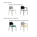 Silla fija Dream apilable para oficina y colectividades | Laoficinaonline