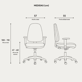Silla Pop de Somomar operativa resistente y ergonómica | Laoficinaonline