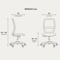 Silla Ink respaldo de malla con refuerzo lumbar para oficina | Laoficinaonline