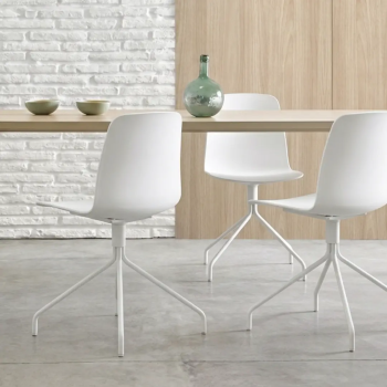 Silla Unnia Base Piramidal Giratoria de Inclass | Laoficinaonline