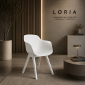 Silla fija Loria de diseño y muy funcional | Laoficinaonline