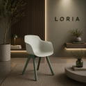Silla fija Loria de diseño y muy funcional | Laoficinaonline