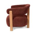Butaca Minala de diseño con estructura de madera | Laoficinaonline