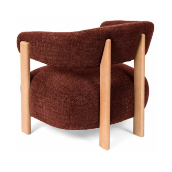 Butaca Minala de diseño con estructura de madera | Laoficinaonline