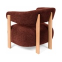 Butaca Minala de diseño con estructura de madera | Laoficinaonline
