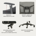 Silla ergonómica Chicago de malla para oficina | Laoficinaonline