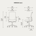 Silla ergonómica Chicago de malla para oficina | Laoficinaonline