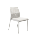 Silla fija Fram con respaldo de malla y asiento tapizado | Laoficinaonline