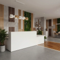 Mostrador de recepción Integral moderno para oficina | Laoficinaonline