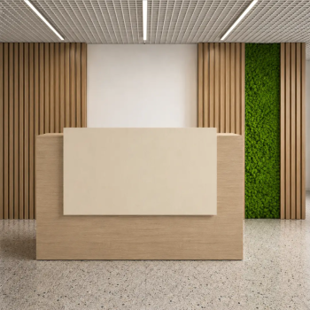 Mostrador de recepción Integral moderno para oficina | Laoficinaonline