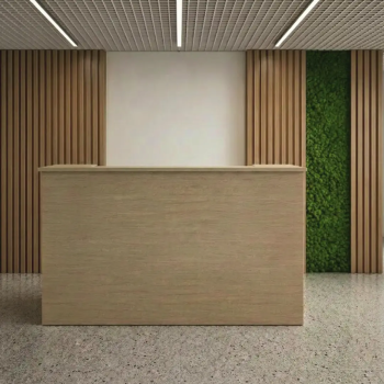 Mostrador de recepción Integral moderno para oficina | Laoficinaonline