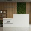 Mostrador de recepción Integral moderno para oficina | Laoficinaonline