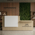 Mostrador de recepción Integral moderno para oficina | Laoficinaonline