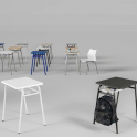 Pupitre escolar T6 con rejilla | Laoficinaonline