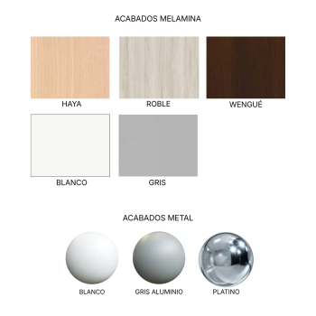 Mesa de reunión rectangular EURO con base cilíndrica | Laoficinaonline