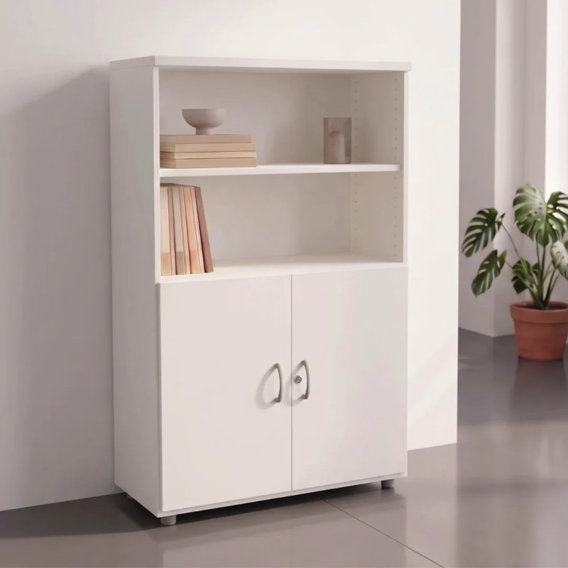 Armario medio con puertas bajas de oficina Euromof