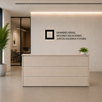 Mostrador de recepción EURO para oficina | Laoficinaonline