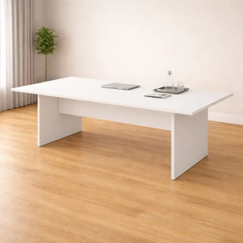 Mesa de reunión rectangular EURO con base panel en H | Laoficinaonline