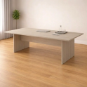 Mesa de reunión rectangular EURO con base panel en H | Laoficinaonline