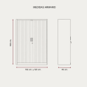Armario metálico monoblock de persiana 160 cm | Laoficinaonline