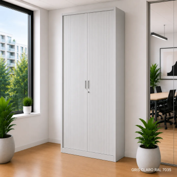 Armario metálico de persiana 220 cm monoblock | Laoficinaonline