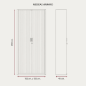 Armario metálico de persiana 220 cm monoblock | Laoficinaonline