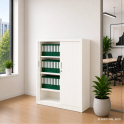 Armario metálico monoblock de persiana 160 cm | Laoficinaonline