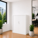 Armario metálico de persiana 145 cm monoblock | Laoficinaonline