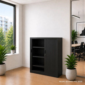 Armario metálico de persiana 145 cm monoblock | Laoficinaonline