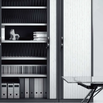 Armario metálico de persiana 145 cm monoblock | Laoficinaonline
