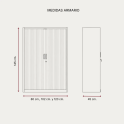 Armario metálico de persiana 145 cm monoblock | Laoficinaonline