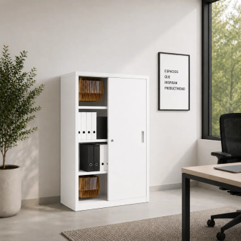Armario oficina metálico con puertas correderas de More Squared