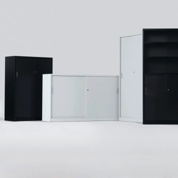 Armario metálico puertas correderas 180x100 cm | Laoficinaonline