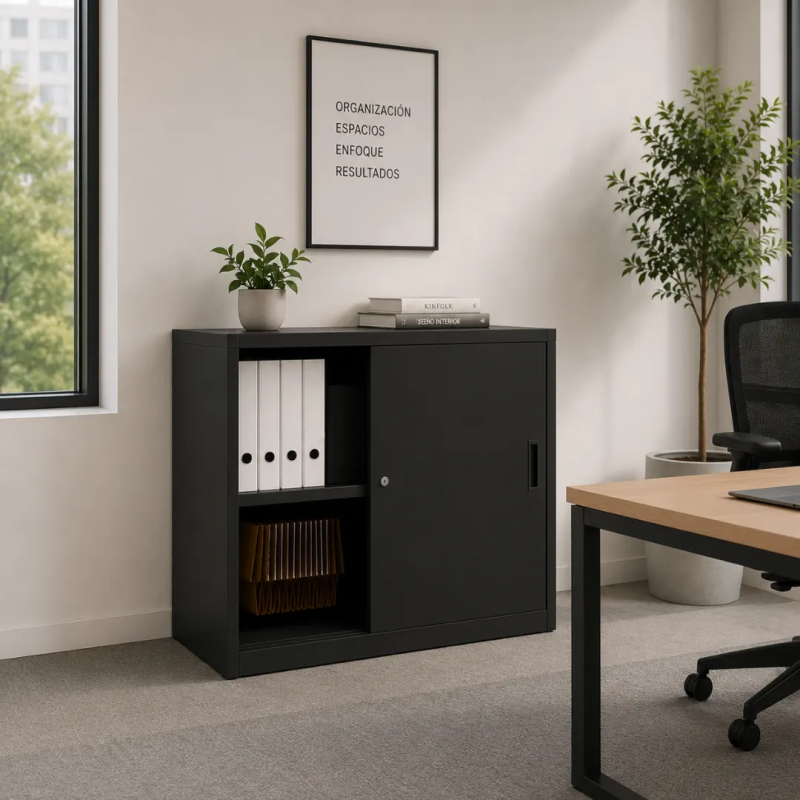 Armario oficina metálico con puertas correderas de More Squared
