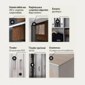 Armario metálico con puertas abatibles | 198x100 y 198x120 cm | Laoficinaonline