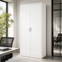 Armario metálico con puertas abatibles | 198x100 y 198x120 cm | Laoficinaonline