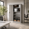 Armario metálico puertas abatibles 180x100x45 cm | Laoficinaonline