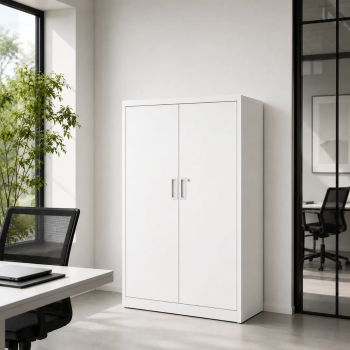 Armario metálico puertas abatibles 180x100x45 cm | Laoficinaonline