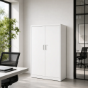 Armario metálico puertas abatibles 180x100x45 cm | Laoficinaonline