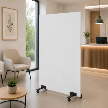 Biombo separador con ruedas para oficina | Laoficinaonline