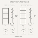 Expositor vertical Flap para revistas y catálogos | Laoficinaonline