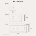 Panel informativo magnético Modular de pared | Laoficinaonline