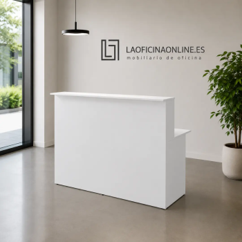 Mostrador recepcion blanco Basic de JGorbe en 120 cm. ancho