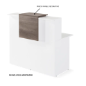 Panel decorativo mostrador recepcion nebraska serie Basic de JGorbe