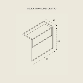 Panel decorativo para mostrador Basic | Laoficinaonline