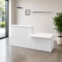 Mesa de atención personalizada Basic para recepción | Laoficinaonlinene