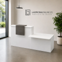 Mesa de atención personalizada Basic para recepción | Laoficinaonlinene