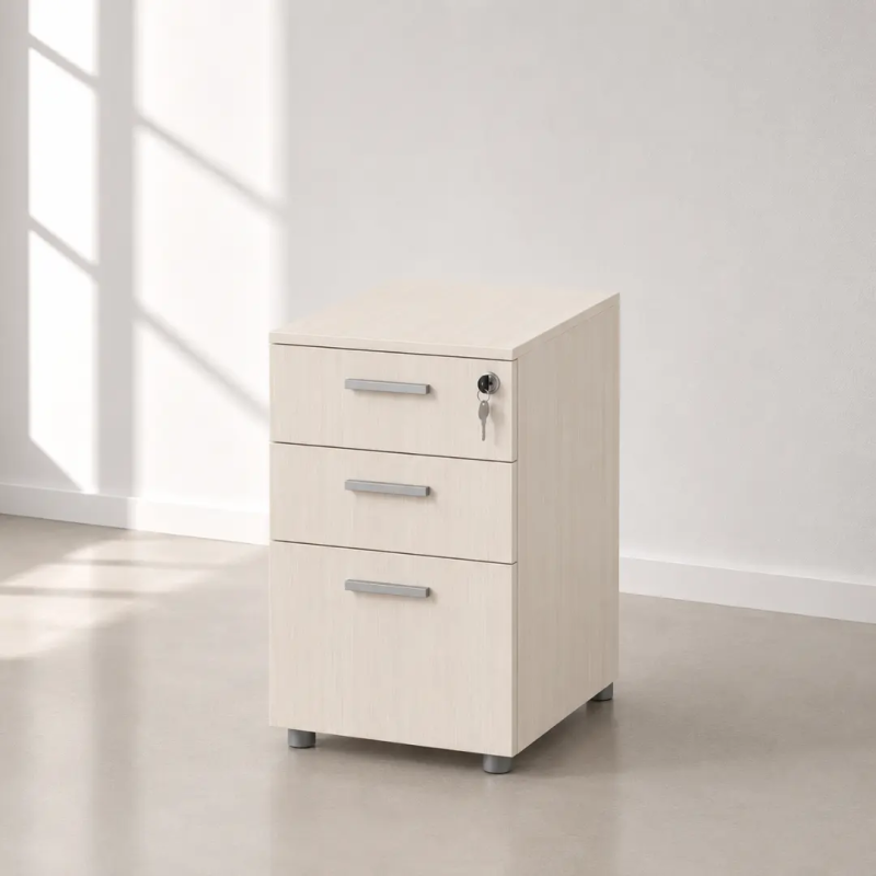 Cajonera fija de 2 cajones y archivo para oficina | Laoficinaonline