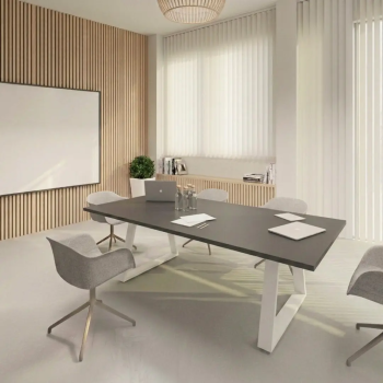 Mesa de reuniones rectangular Piramid | Laoficinaonline