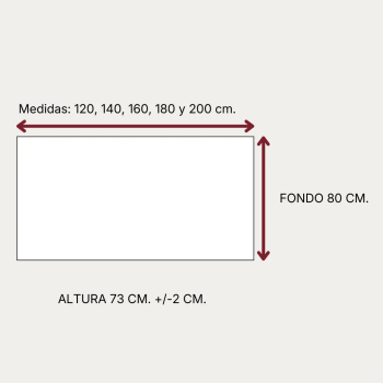 Mesa de oficina Pórtico con estructura metálica | Laoficinaonline